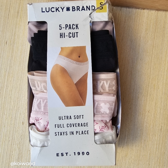 Lucky Brand Ladie's Hi-Cut 5-Pack Size S - Picture 5 of 8